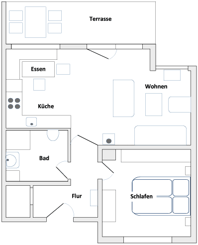 Grundriss Ferienwohnung