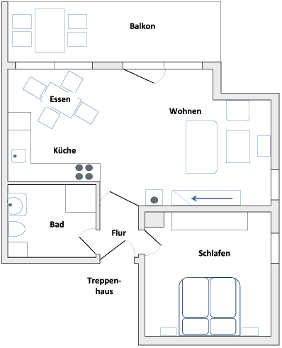 Grundriss Obergeschoss